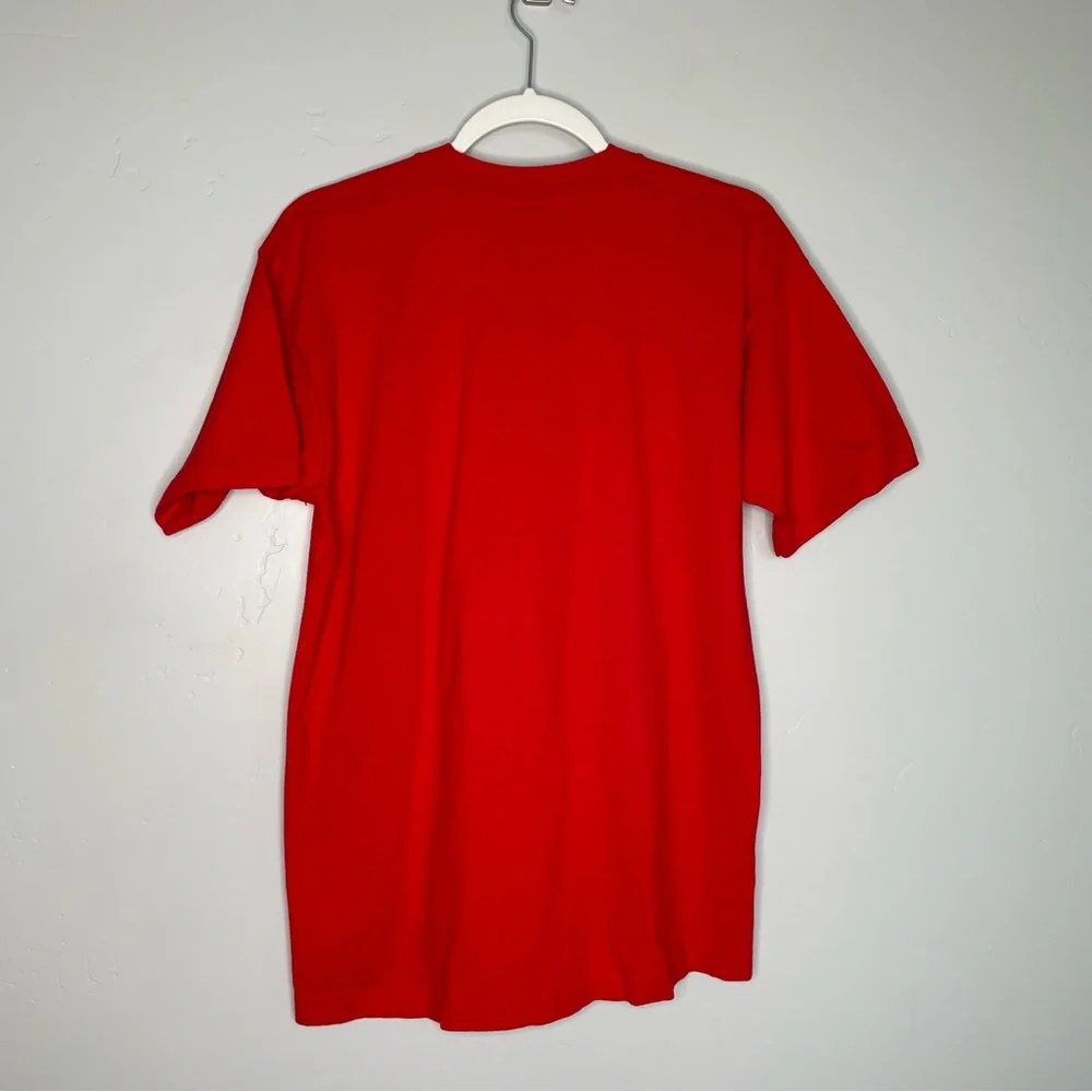 Vintage 90’s Disney‎ Mickey Mouse Club T-Shirt Jerry Leigh Medium Cotton Red